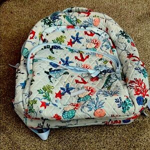 Sea Life Patterned Vera Bradley backpack